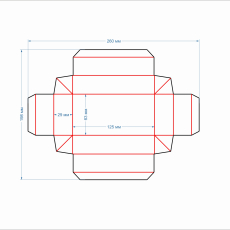 143 коробка 125х63х29 дно (2 мыла) - Полиграфия