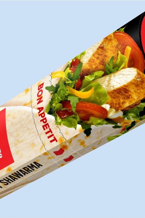 Упаковка для шаурмы - Полиграфия