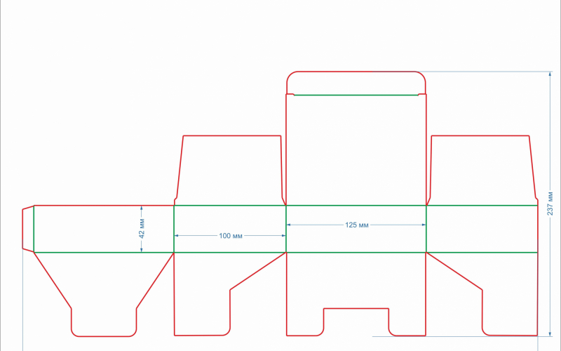 102 коробка 125х100х42 БУР - Полиграфия
