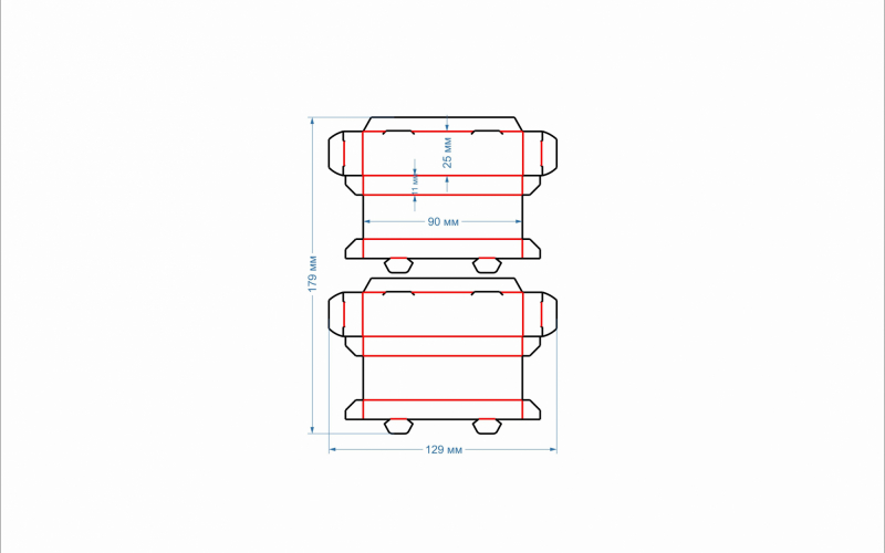 109 коробка_90х25х11 флешка - Полиграфия