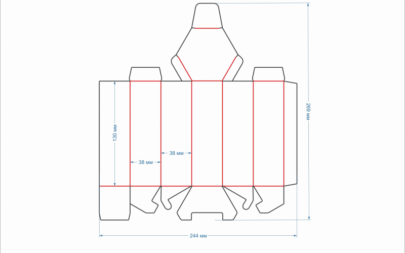 120 коробка 130х38х38 чай - Полиграфия