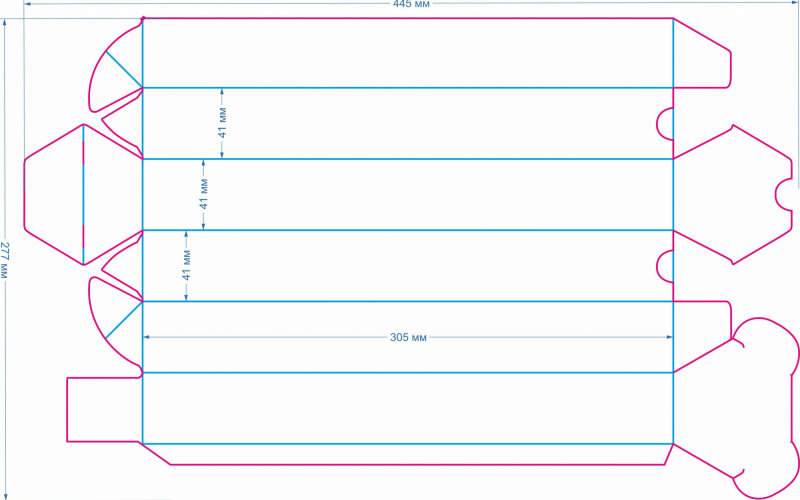 133 коробка 41х41х305 - Полиграфия
