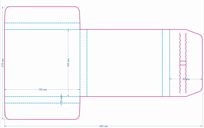 22 коробка 185х164х16 для блокнота - Полиграфия