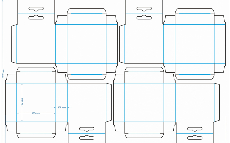 23 коробка 85х85х25 - Полиграфия