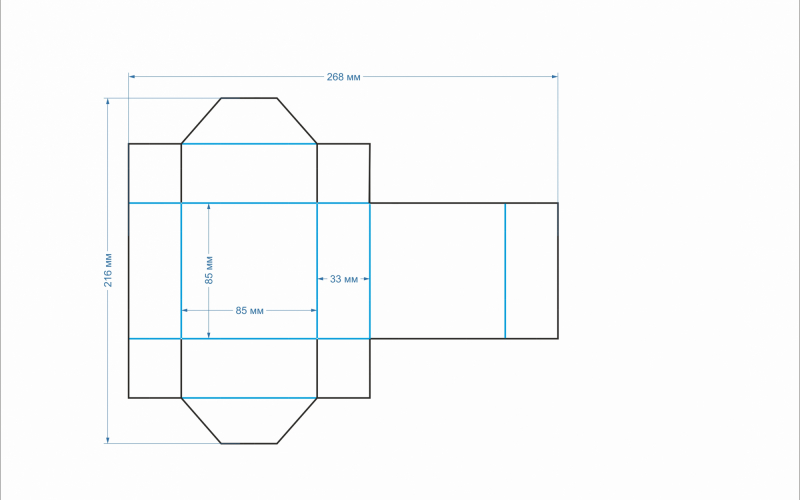 30 коробка 85х85х34 - Полиграфия