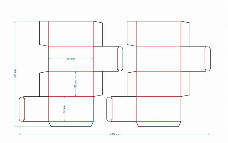 34 коробка 55х55х98 - Полиграфия