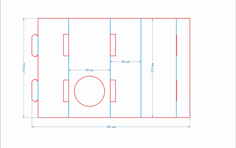 40 коробка 88х65х210 футляр - Полиграфия