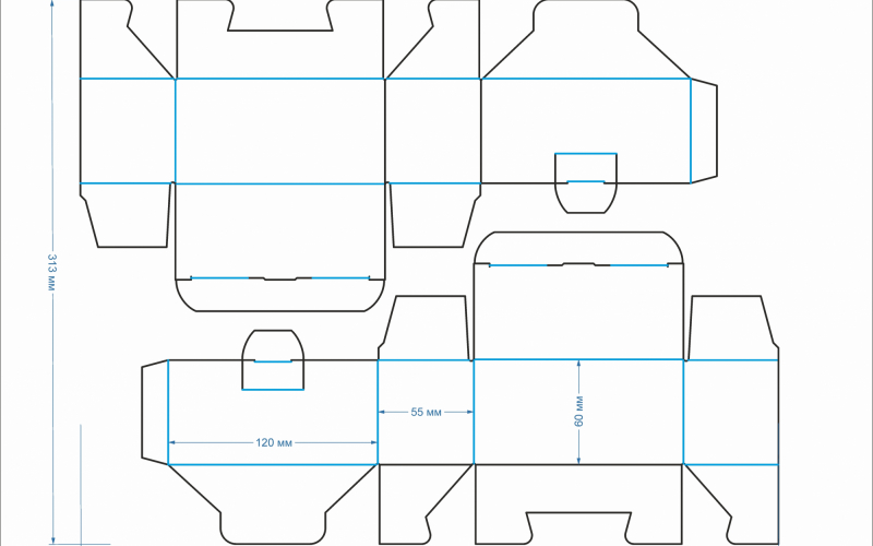 45 коробка 120х60х55 - Полиграфия
