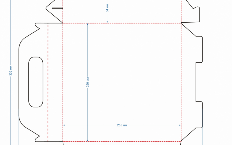 52 коробка  255х255х64 для соков часть 1 - Полиграфия