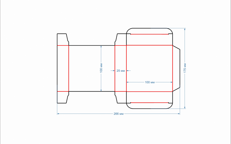 57 коробка 100х100х25 - Полиграфия