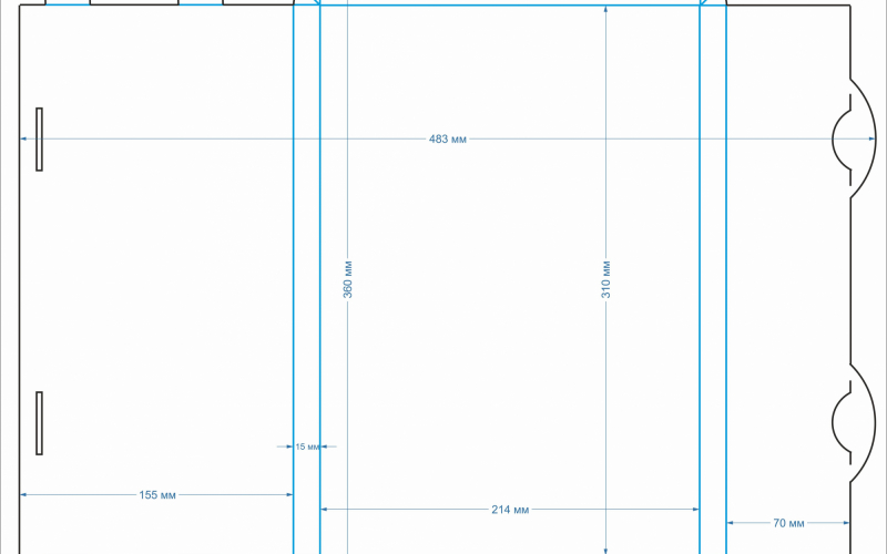 76 коробка 215х15х310 для календаря - Полиграфия