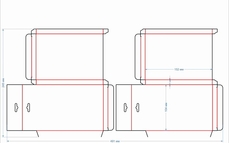98  коробка 104х152х11 для карточек - Полиграфия